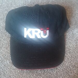 New Black KRU Embroidered Cap